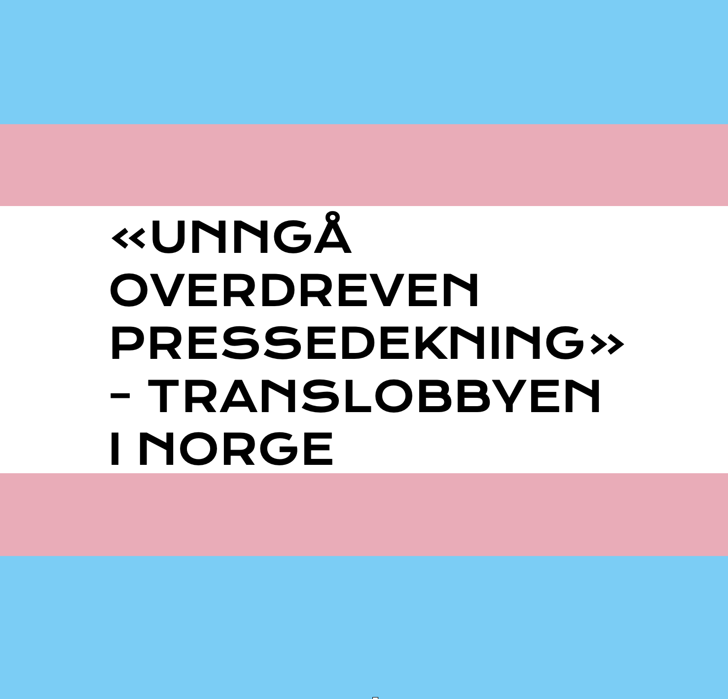“Unngå overdreven pressedekning”- Translobbyen i Norge